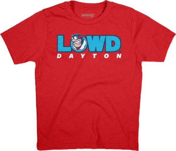 BreakingT Youth Dayton Flyers Red LOWD T-Shirt