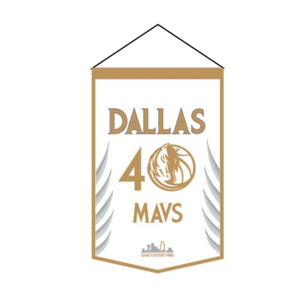 Winning Streak Sports 2020-21 City Edition Dallas Mavericks Premium Banner