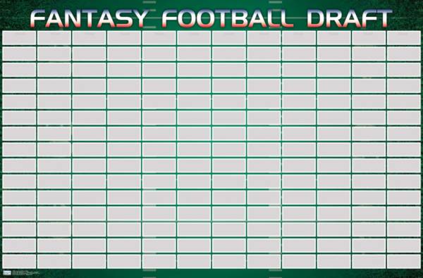 NFL Fantasy Football Draft Poster