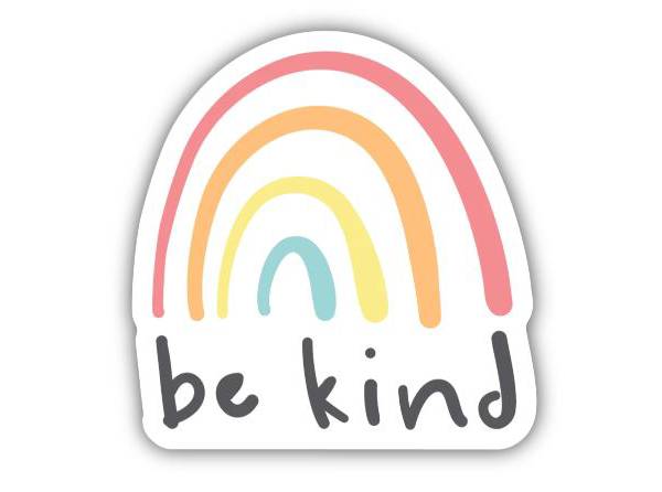 Stickers Northwest Be Kind Rainbow Sticker