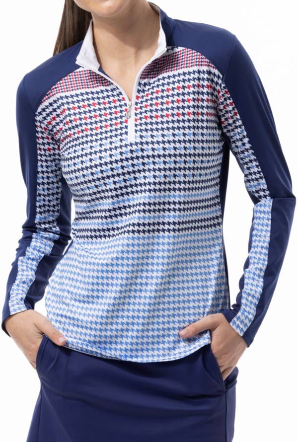San Soleil Women's Solcool Color Block Long Sleeve Golf Shirt product image
