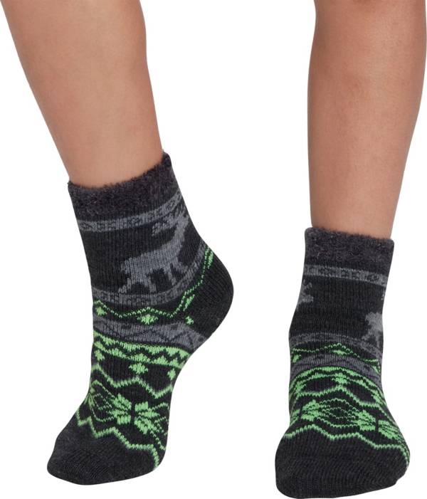 Northeast Outfitters Youth Nordic Moose Cozy Cabin Crew Socks