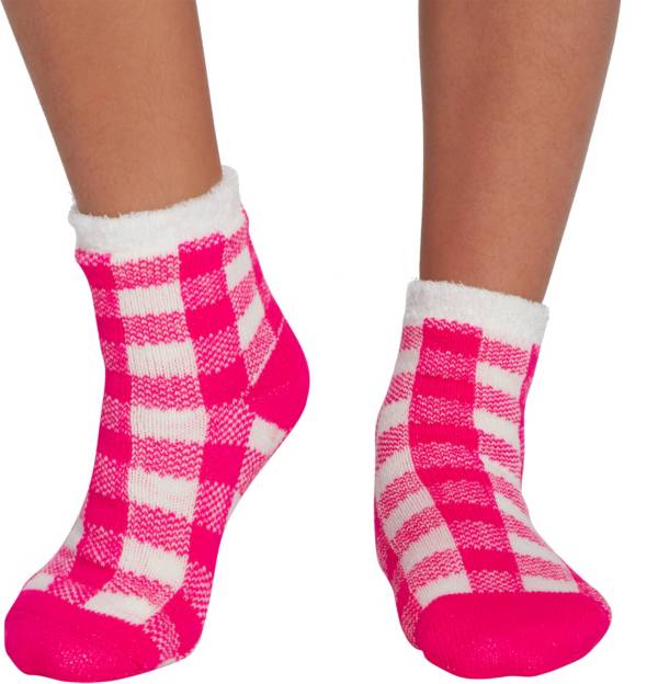 Northeast Outfitters Youth Buffalo Plaid Cozy Cabin Crew Socks