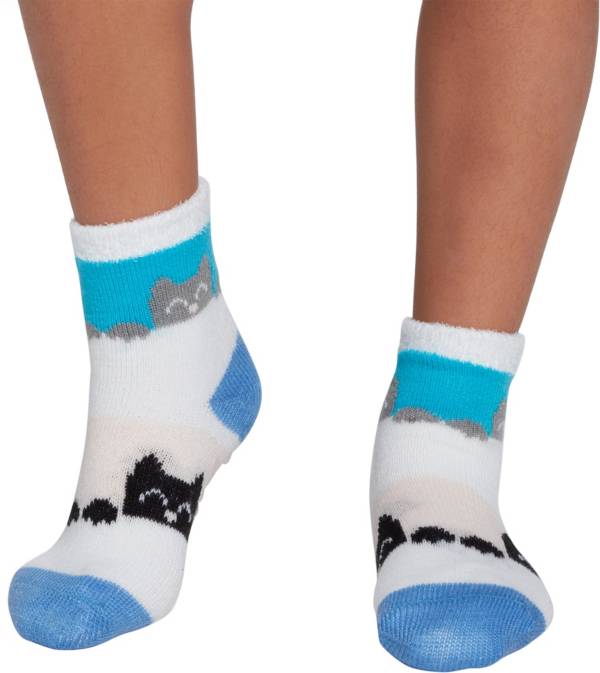 Northeast Outfitters Youth Double Cat Cozy Cabin Crew Socks