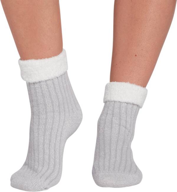 Northeast Outfitters Women's Rib Crew Cozy Cabin Cuffed Socks