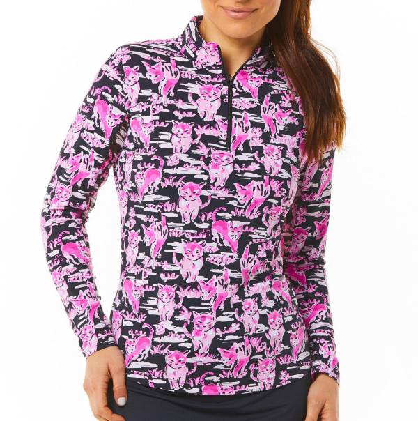 IBKUL Women's Kitty UV Long Sleeve Golf Top