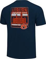 Image One Men's Auburn Tigers Blue Campus Buildings T-Shirt product image