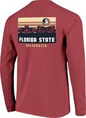 Image One Men's Florida State Seminoles Garnet Campus Skyline Long Sleeve T-Shirt product image
