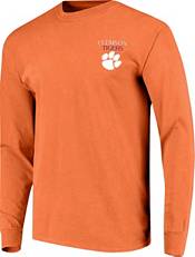 Image One Men's Clemson Tigers Orange Hyperlocal Long Sleeve T-Shirt product image
