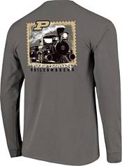 Image One Men's Purdue Boilermakers Grey Hyperlocal Long Sleeve T-Shirt product image
