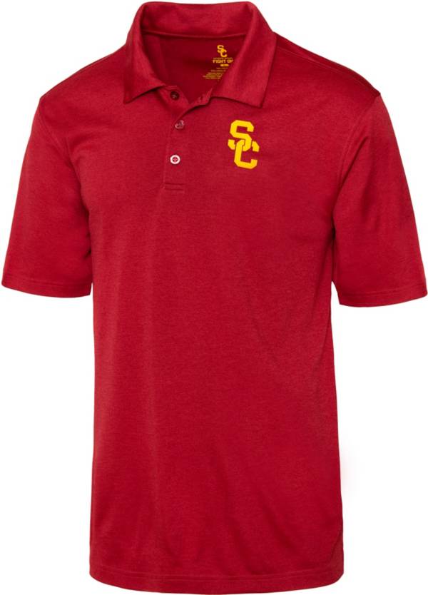 USC Authentic Apparel Men's USC Trojans Crimson Pine Polo