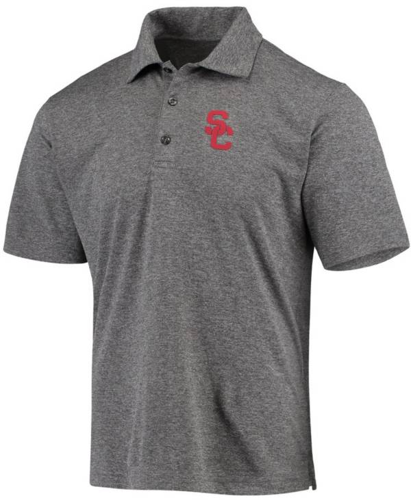 USC Authentic Apparel Men's USC Trojans Grey Pine Polo