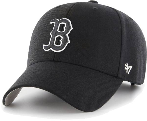 ‘47 Men's Boston Red Sox Black MVP Adjustable Hat