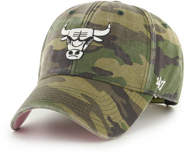 ‘47 Adult Chicago Bulls Camo MVP Adjustable Hat