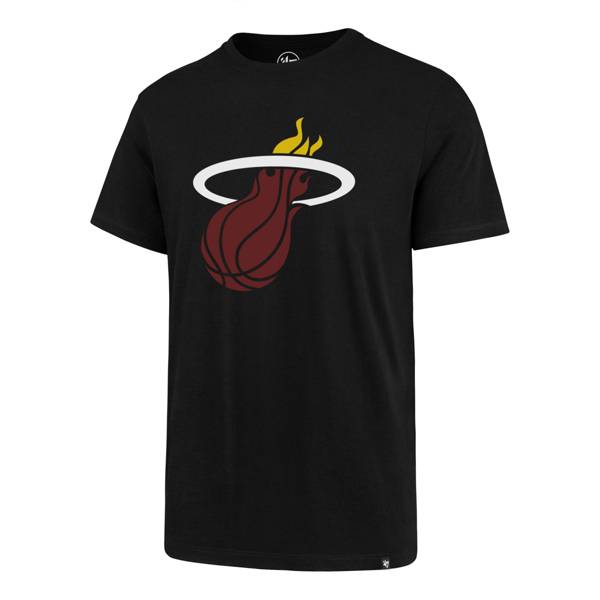 ‘47 Men's Miami Heat Black Logo T-Shirt