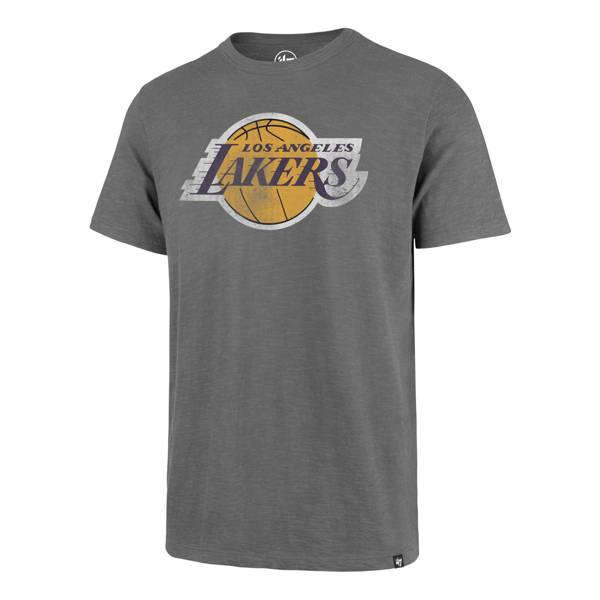 ‘47 Men's Los Angeles Lakers Gray Logo T-Shirt