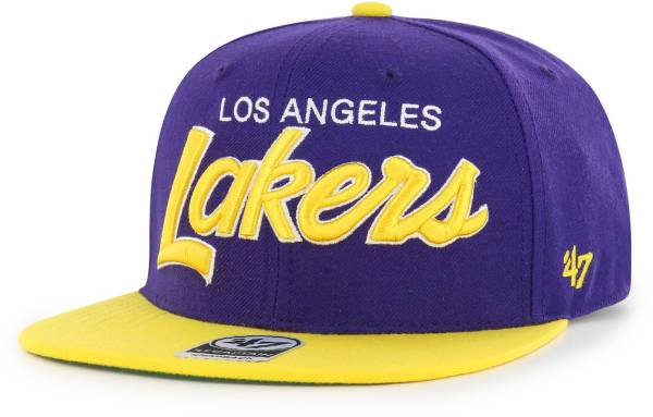 ‘47 Adult Los Angeles Lakers Purple Captain Adjustable Hat