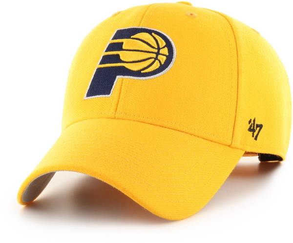 ‘47 Adult Indiana Pacers Yellow MVP Adjustable Hat