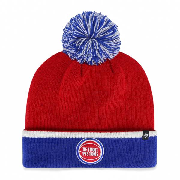 ‘47 Men's Detroit Pistons Red Cuffed Knit Hat