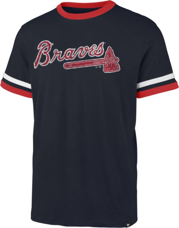 '47 Men's Atlanta Braves Blue Ringer T-Shirt