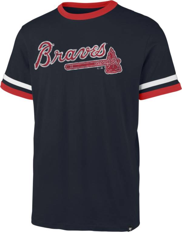'47 Men's Atlanta Braves Blue Ringer T-Shirt product image