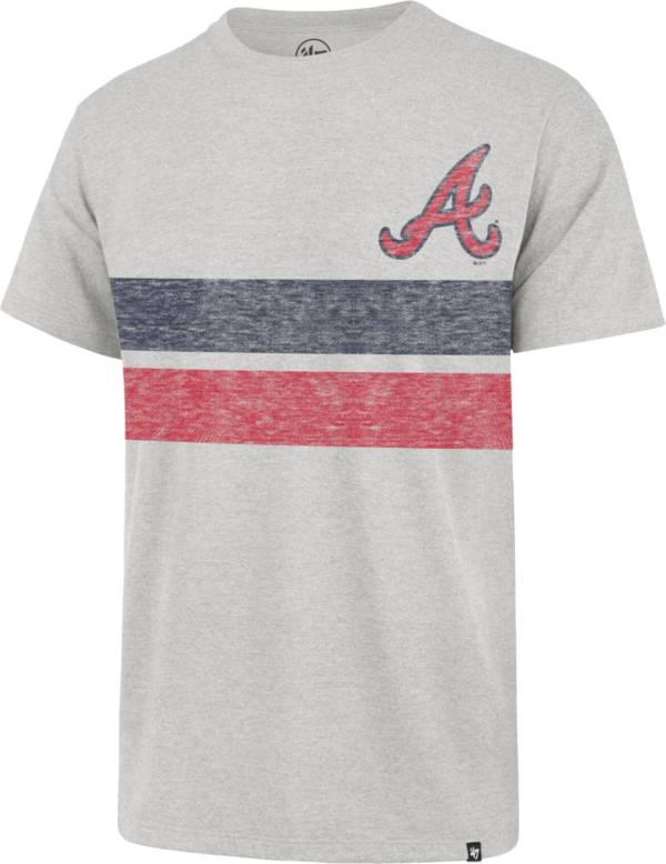 '47 Men's Atlanta Braves Gray Bars Franklin T-Shirt