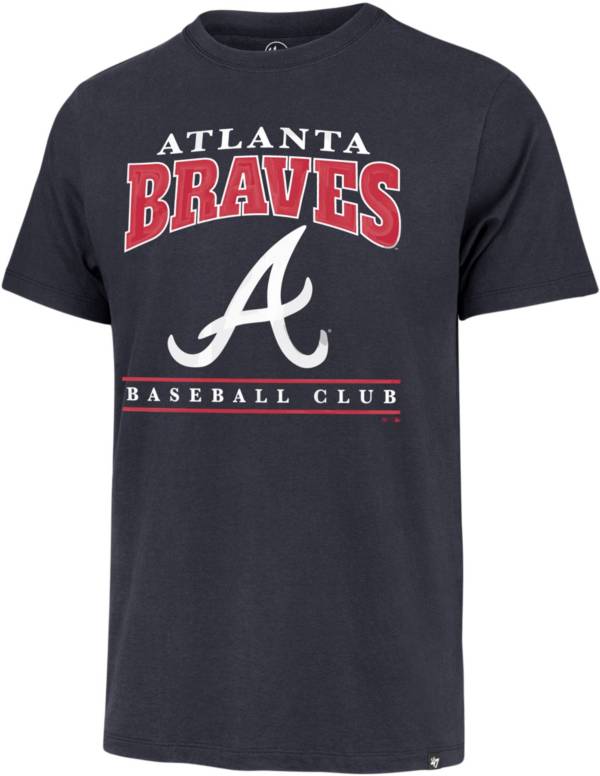 '47 Men's Atlanta Braves Navy Reset Franklin T-Shirt