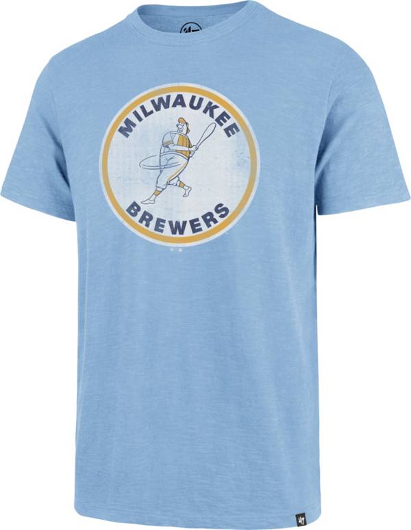 '47 Men's Milwaukee Brewers Navy Scrum T-Shirt product image