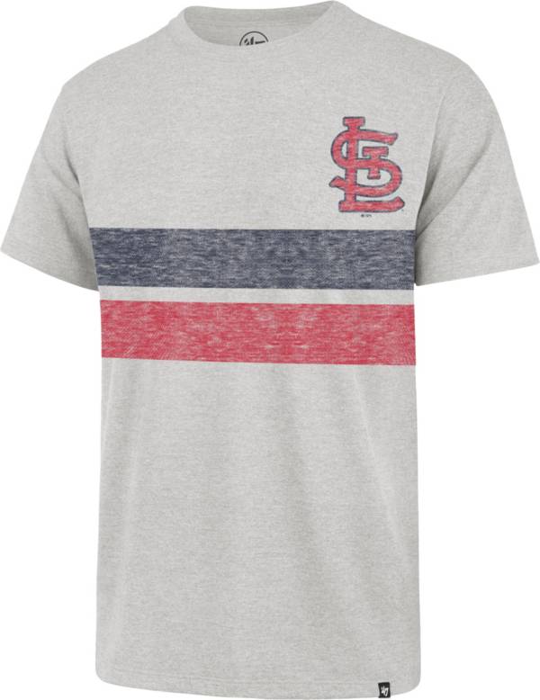 '47 Men's St. Louis Cardinals Gray Bars Franklin T-Shirt