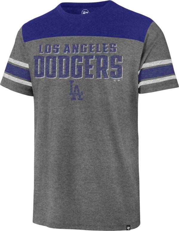 ‘47 Men's Los Angeles Dodgers Grey Shockwave Fielder T-Shirt