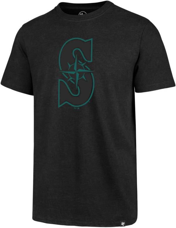 '47 Men's Seattle Mariners Black Pop Imprint Club T-Shirt