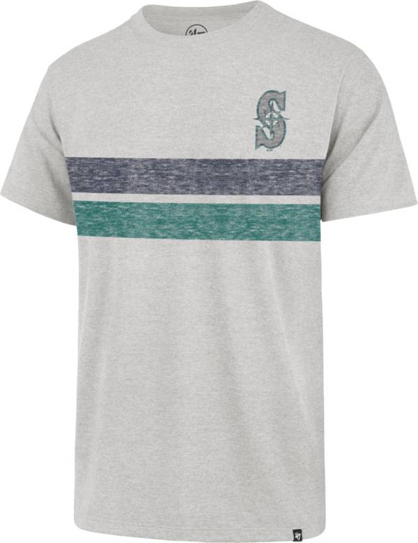 '47 Men's Seattle Mariners Gray Bars Franklin T-Shirt