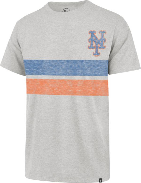 '47 Men's New York Mets Gray Bars Franklin T-Shirt