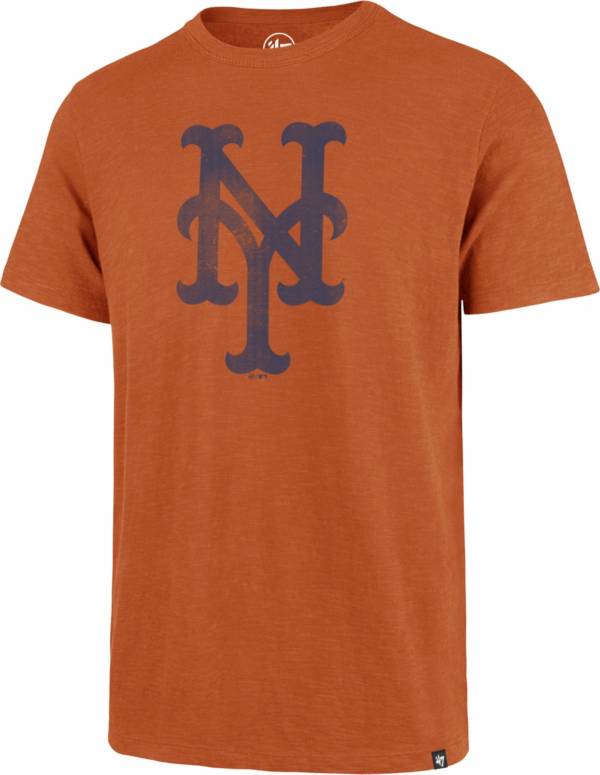 '47 Men's New York Mets Orange Grit Scrum T-Shirt