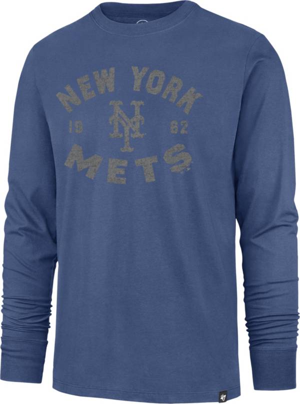 '47 Men's New York Mets Royal Franklin Overcast Long Sleeve Shirt