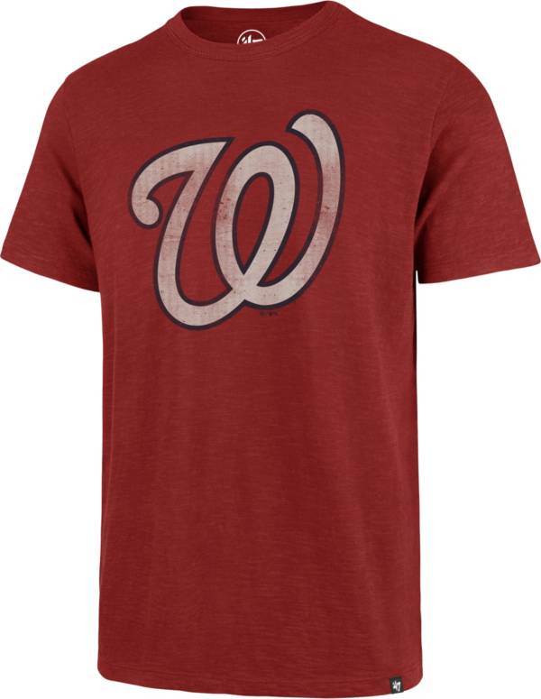 '47 Men's Washington Nationals Red Grit Scrum T-Shirt product image