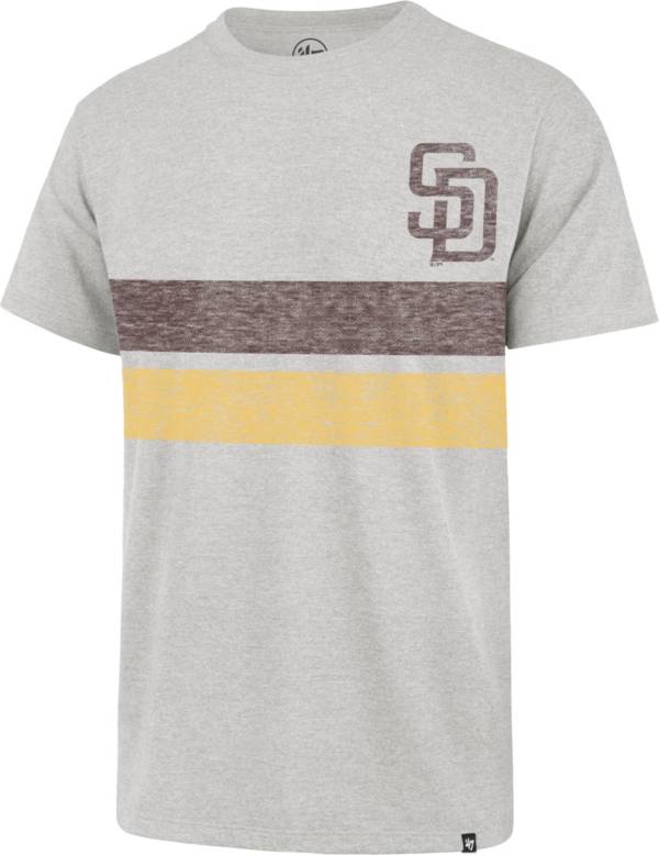 '47 Men's San Diego Padres Gray Bars Franklin T-Shirt