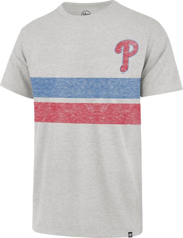 '47 Men's Philadelphia Phillies Gray Bars Franklin T-Shirt