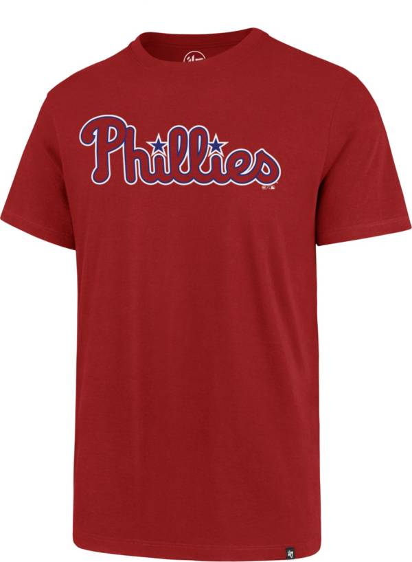 ‘47 Men's Philadelphia Phillies Red Wordmark Rival T-Shirt