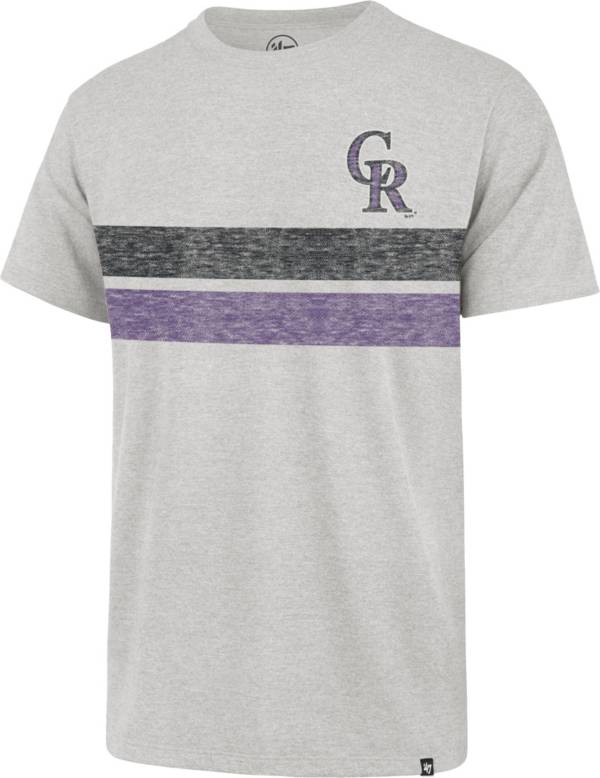'47 Men's Colorado Rockies Gray Bars Franklin T-Shirt