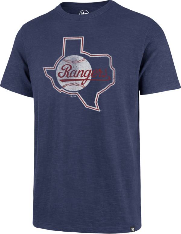 '47 Men's Texas Rangers Blue Scrum T-Shirt