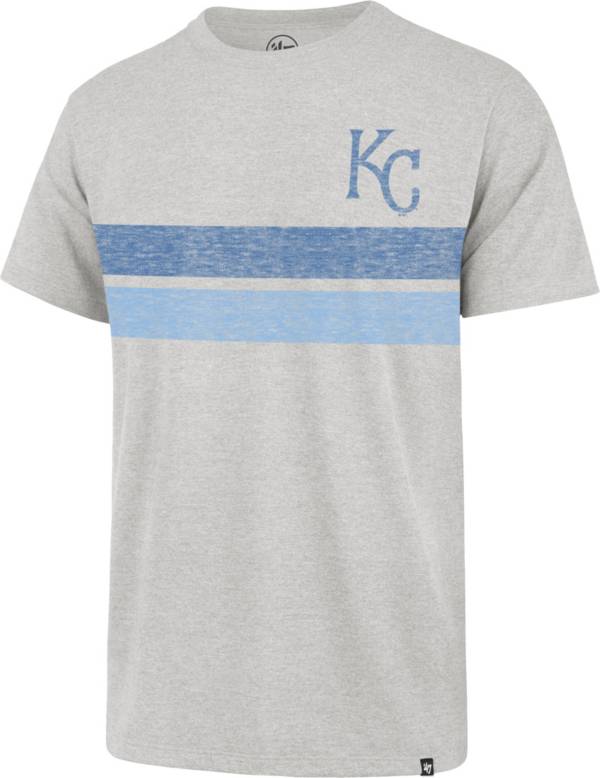 '47 Men's Kansas City Royals Gray Bars Franklin T-Shirt