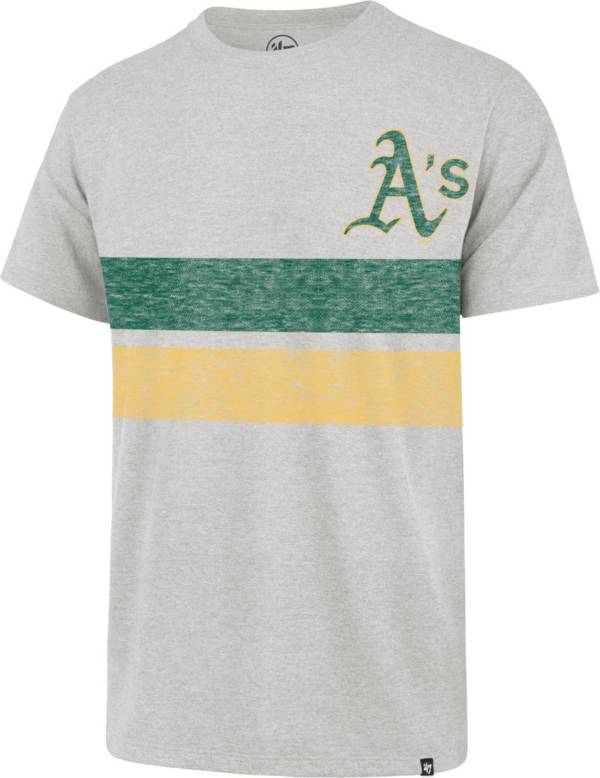 '47 Men's Oakland Athletics Gray Bars Franklin T-Shirt