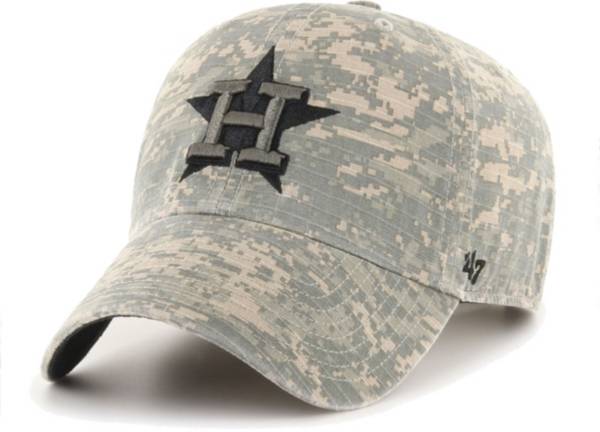 ‘47 Men's Houston Astros Camo Phalanx Clean Up Adjustable Hat