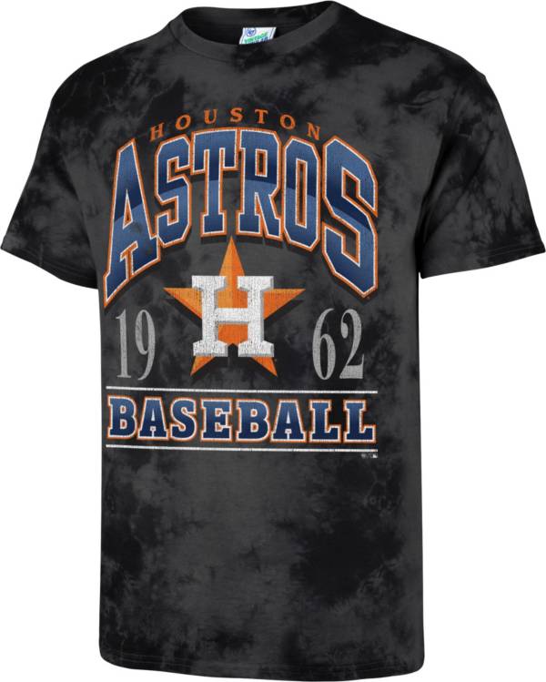 ‘47 Men's Houston Astros Tie-Dye Striker T-Shirt