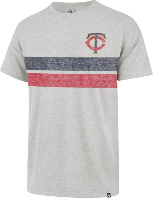 '47 Men's Minnesota Twins Gray Bars Franklin T-Shirt