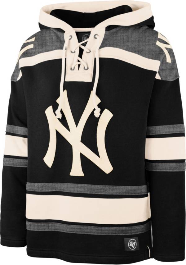 ‘47 Men's New York Yankees Black Lacer Pullover Hoodie