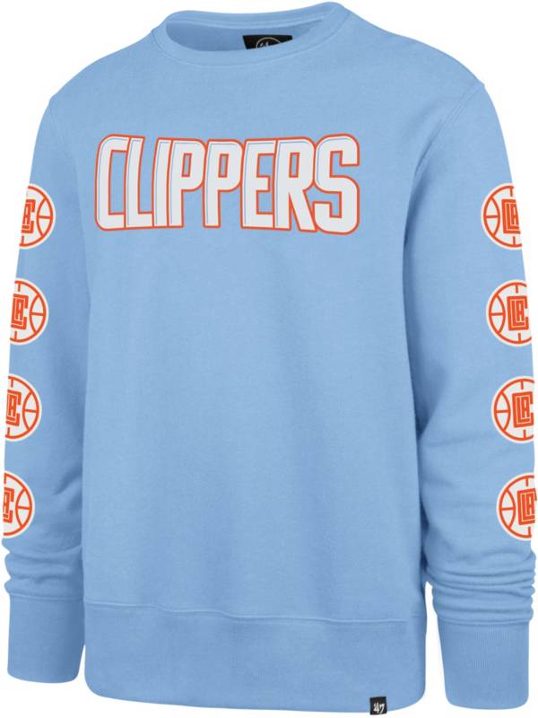 ‘47 Men's 2021-22 City Edition Los Angeles Clippers Blue Headline Crewneck Sweatshirt