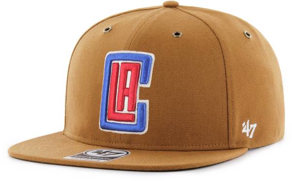 ‘47 Men's Los Angeles Clippers Brown Carhartt Captain Adjustable Hat