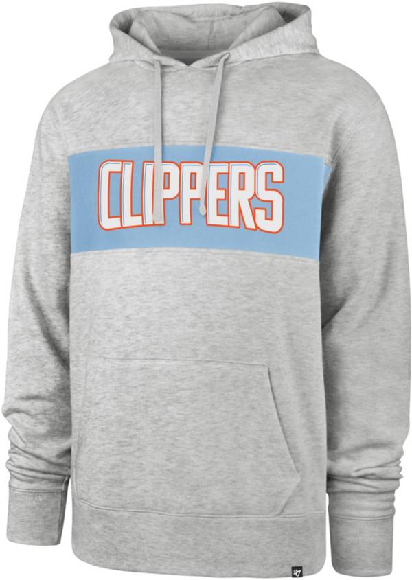 ‘47 Men's 2021-22 City Edition Los Angeles Clippers Grey Chest Pass Pullover Hoodie product image